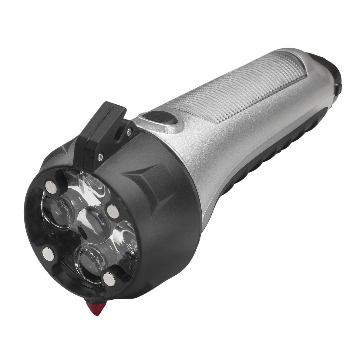 LM Taschenlampe mit Notfallwerkzeug REFLECTS-STOCKTON schwarz, silber