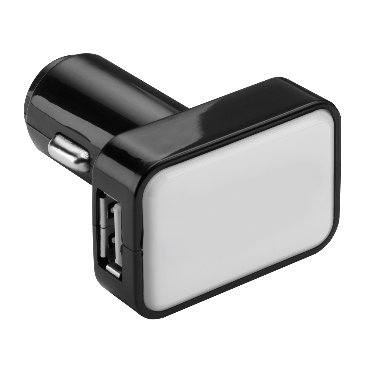 LM USB Autoladeadapter REFLECTS-KOSTROMA BLACK/WHITE schwarz/weiß