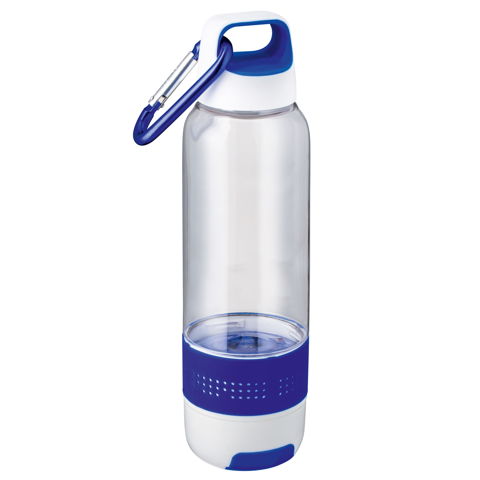 LM Trinkflasche mit Handtuch und Kühlfunktion REFLECTS-SUMATRA BLUE blau, transparent, weiß