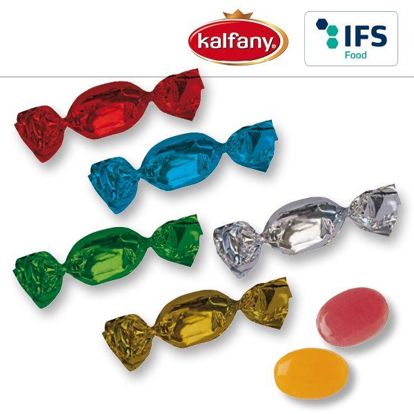 KALFANY Bonbons im Werbewickel Standardfarben