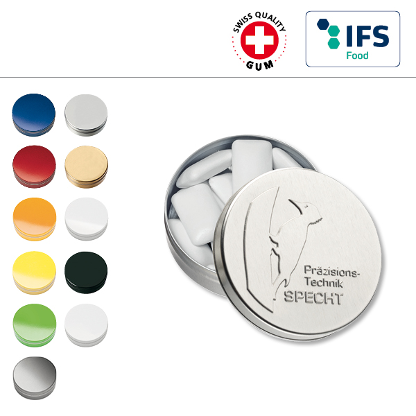 KALFANY XS-Praege-Taschendose mit Kaugummi-Dragees