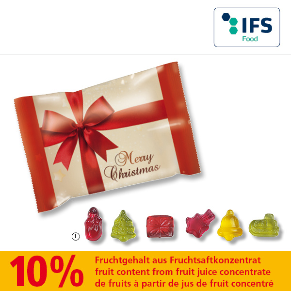 KALFANY Fruchtgummi Standardformen Weihnachten mit Standardmotiv 