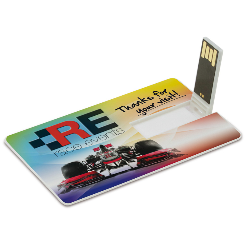 TOPPOINT USB 4GB Flash drive Kreditkarte Weiss