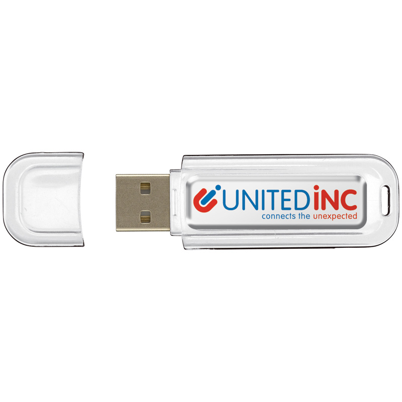 TOPPOINT USB 8GB Flash drive Doming Weiss