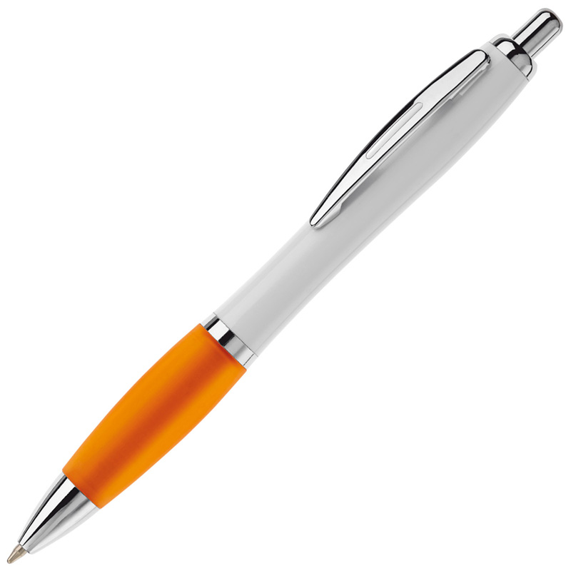 TOPPOINT Kugelschreiber Hawai weiß Weiss / Orange