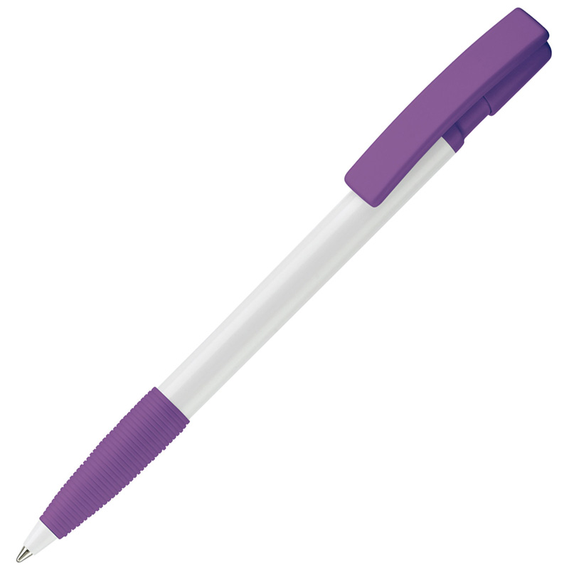 TOPPOINT Kugelschreiber Nash Hardcolour Weiss / Purple