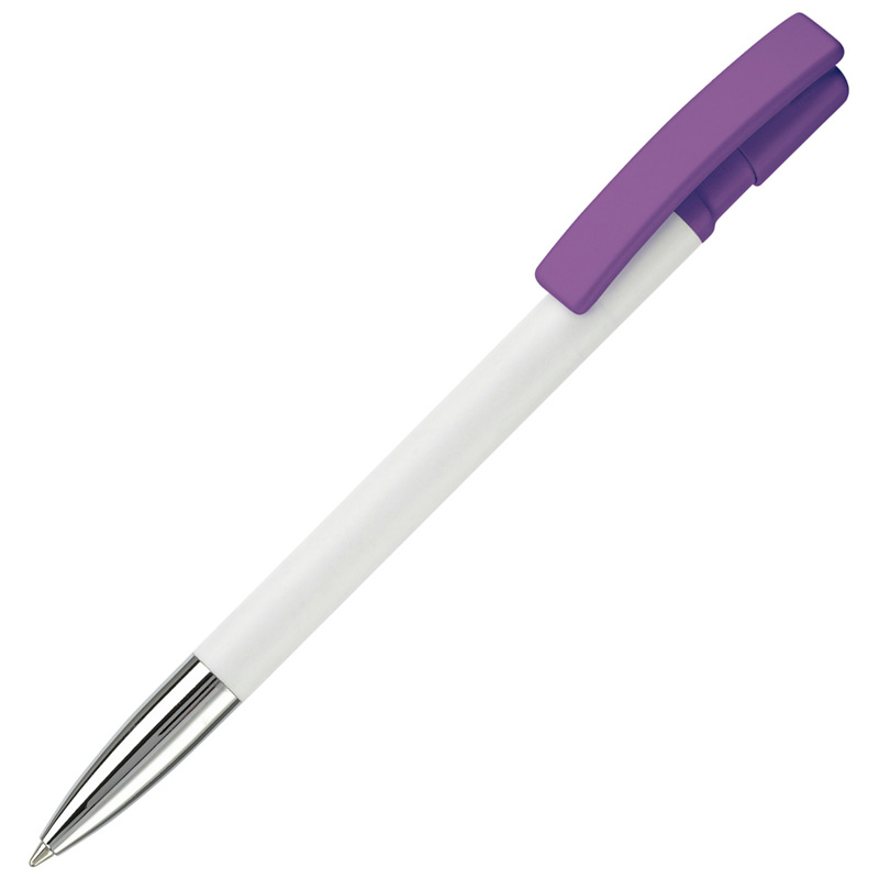 TOPPOINT Kugelschreiber Nash Hardcolour Weiss / Purple