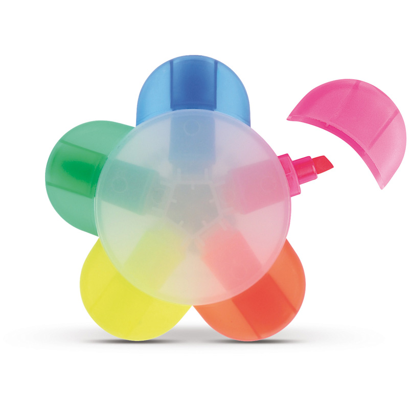 TOPPOINT Textmarker Blume mit 5 Farben