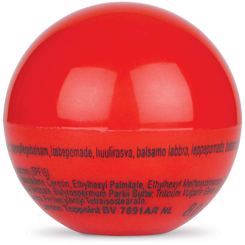 TOPPOINT Lippenpflegebalsam Ball Rot