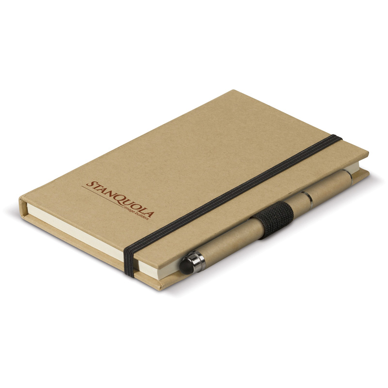 TOPPOINT Karton Notizbuch A6 + Stift