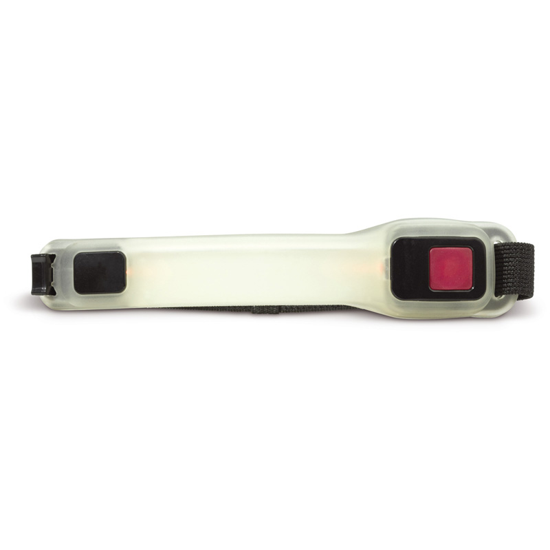 TOPPOINT LED Sportarmband Weiss / Rot