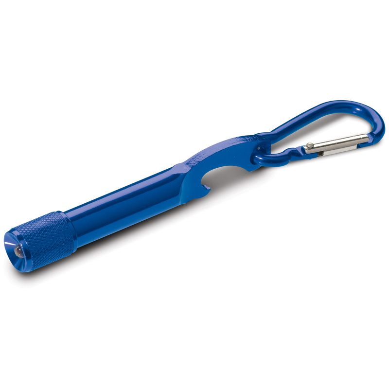 TOPPOINT Karabiner mit LED Blau