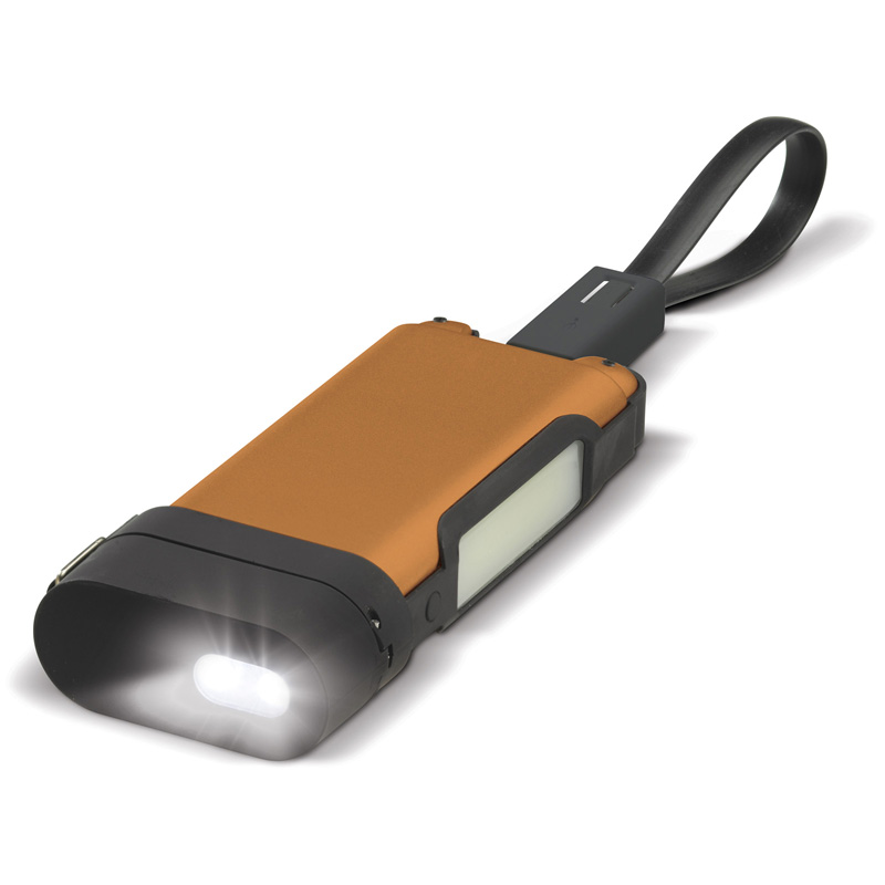 TOPPOINT Adventure Powerbank Taschenlampe 5000mAh Orange