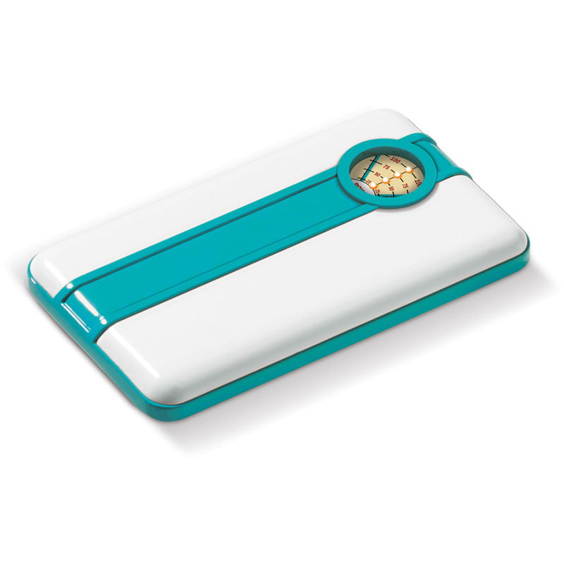 TOPPOINT Powerbank Retro Hellblau / Weiss