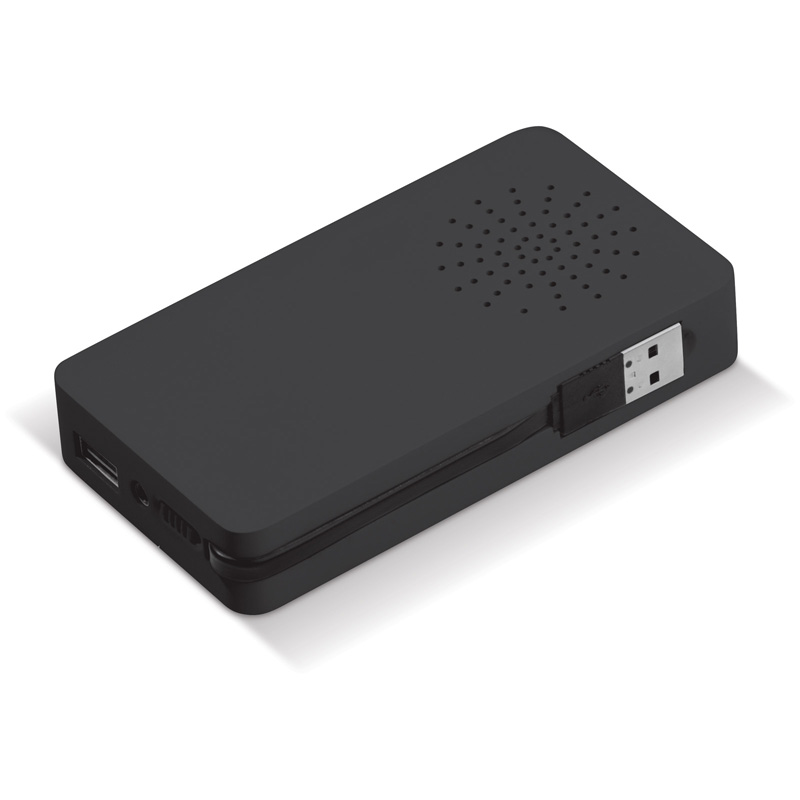 TOPPOINT Powerbank/Sprecher Saugnapf Schwarz