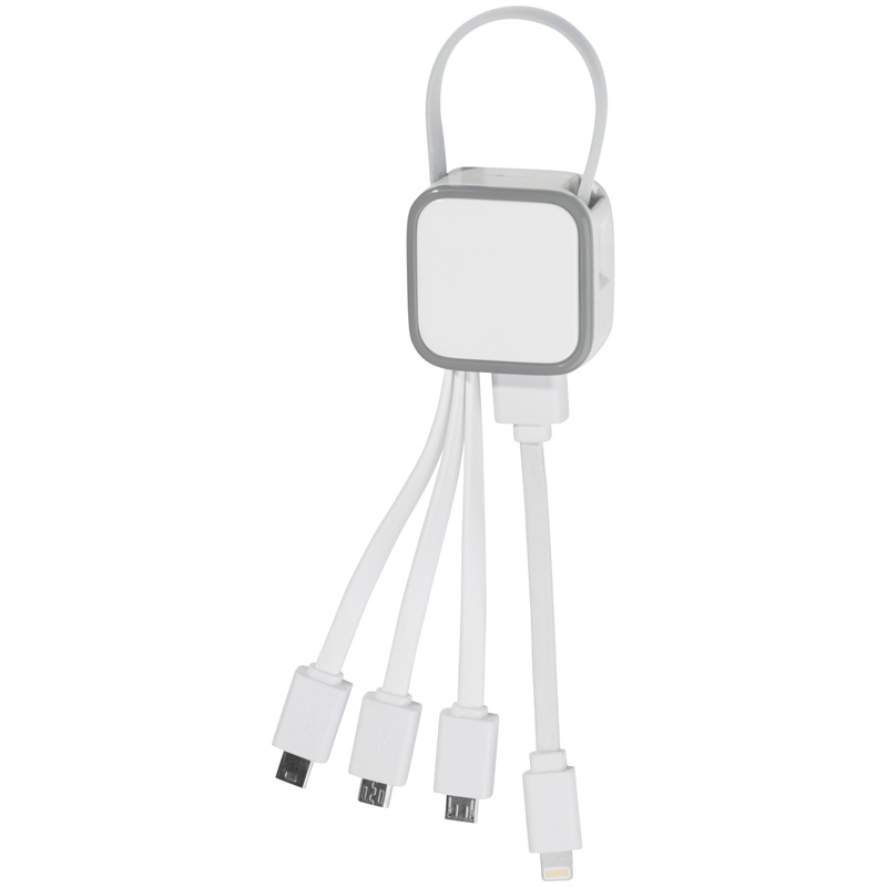 TOPPOINT Multikabel viereckig Weiss