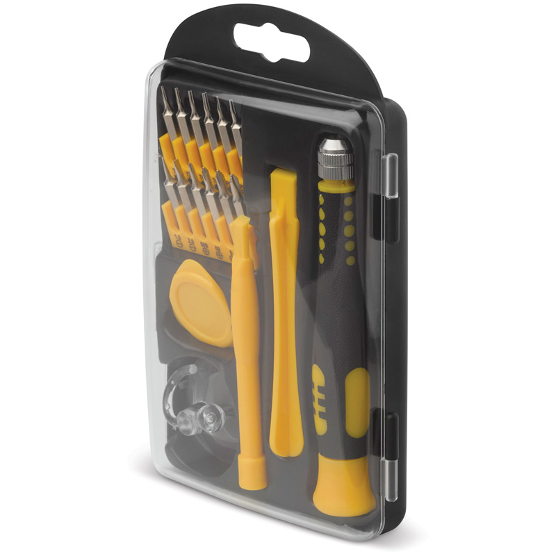 TOPPOINT Handy Reparatur Set Schwarz / Gelb