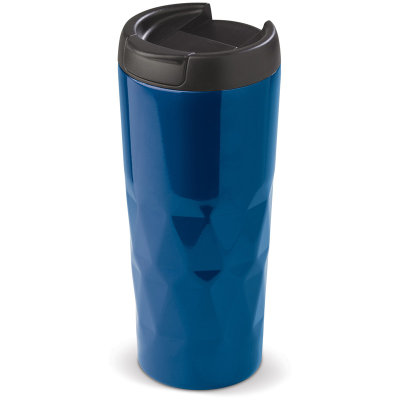 TOPPOINT Thermobecher Diamantenmuster 450ml Blau