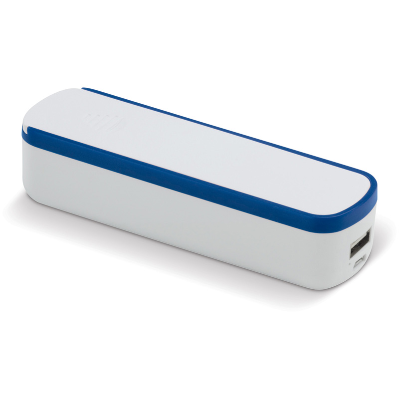 TOPPOINT Powerbank Slide-n-Charge 2200mAh Weiss / Blau