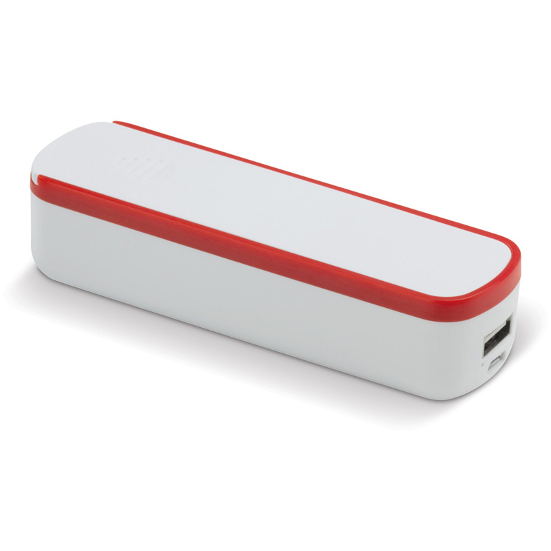 TOPPOINT Powerbank Slide-n-Charge 2200mAh Weiss / Rot