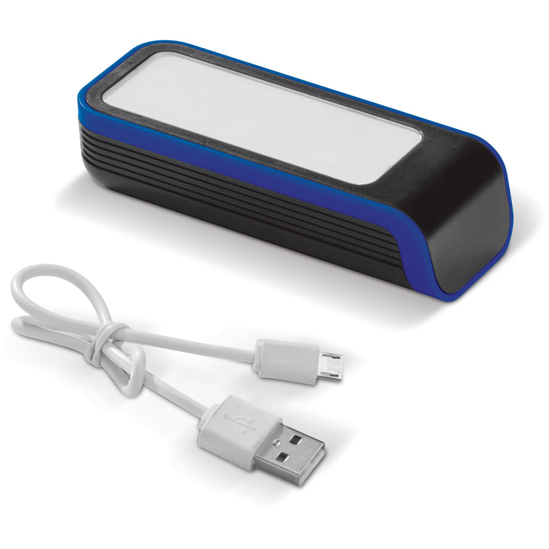 TOPPOINT Powerbank Aufleuchten 4400mAh Schwarz / Blau