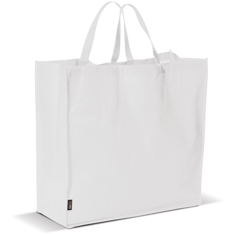 TOPPOINT Große Tasche aus Non Woven Weiss