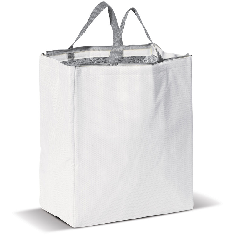 TOPPOINT Große Kühltasche aus Non Woven Weiss