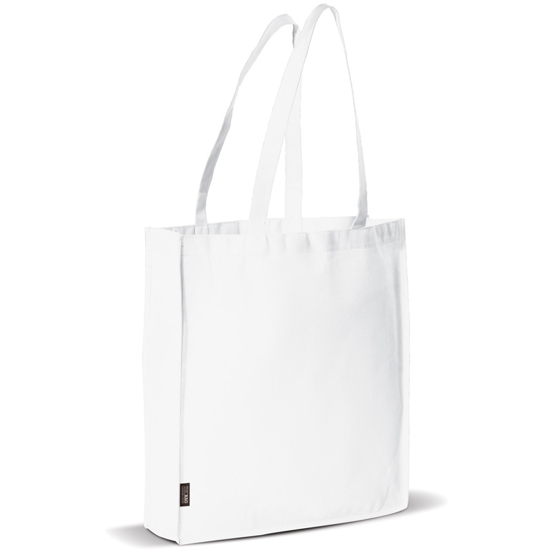 TOPPOINT Non Woven Tasche mit Bodenfalte Weiss