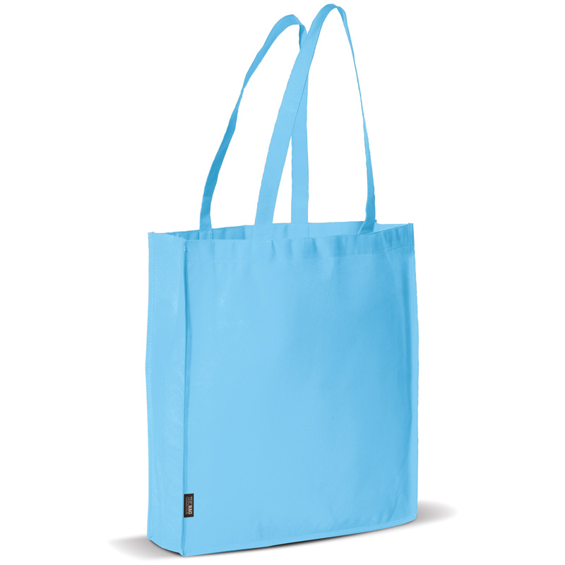 TOPPOINT Non Woven Tasche mit Bodenfalte Hellblau