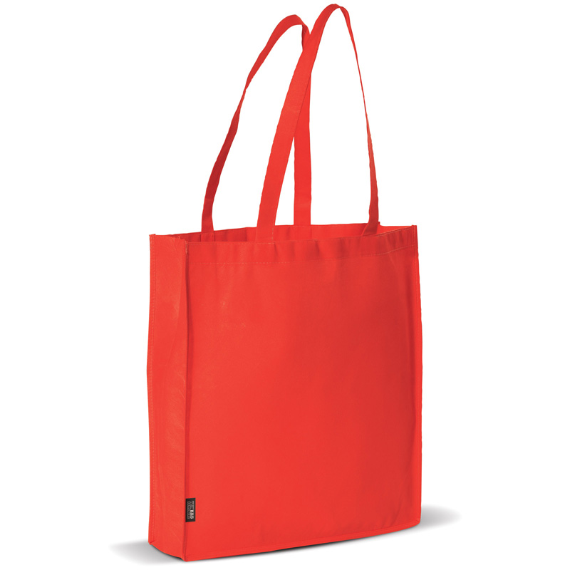 TOPPOINT Non Woven Tasche mit Bodenfalte Rot