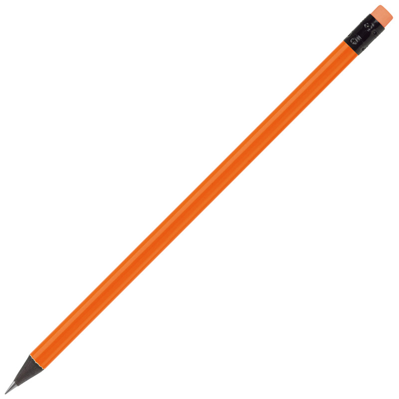 TOPPOINT Bleistift mit Radiergummi Orange