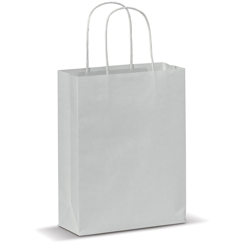 TOPPOINT Kleine Papiertasche im Eco Look Weiss