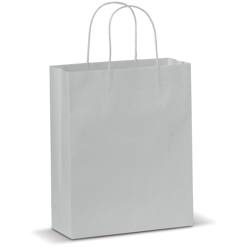 TOPPOINT Mittlere Papiertasche im Eco Look Weiss