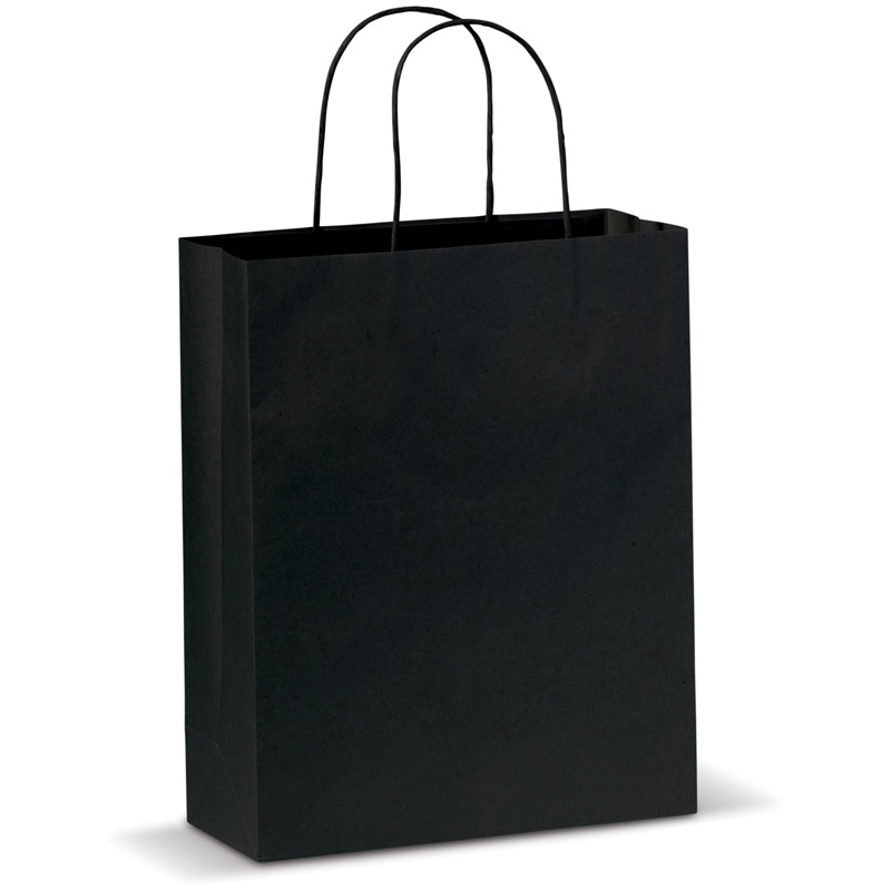 TOPPOINT Mittlere Papiertasche im Eco Look Schwarz