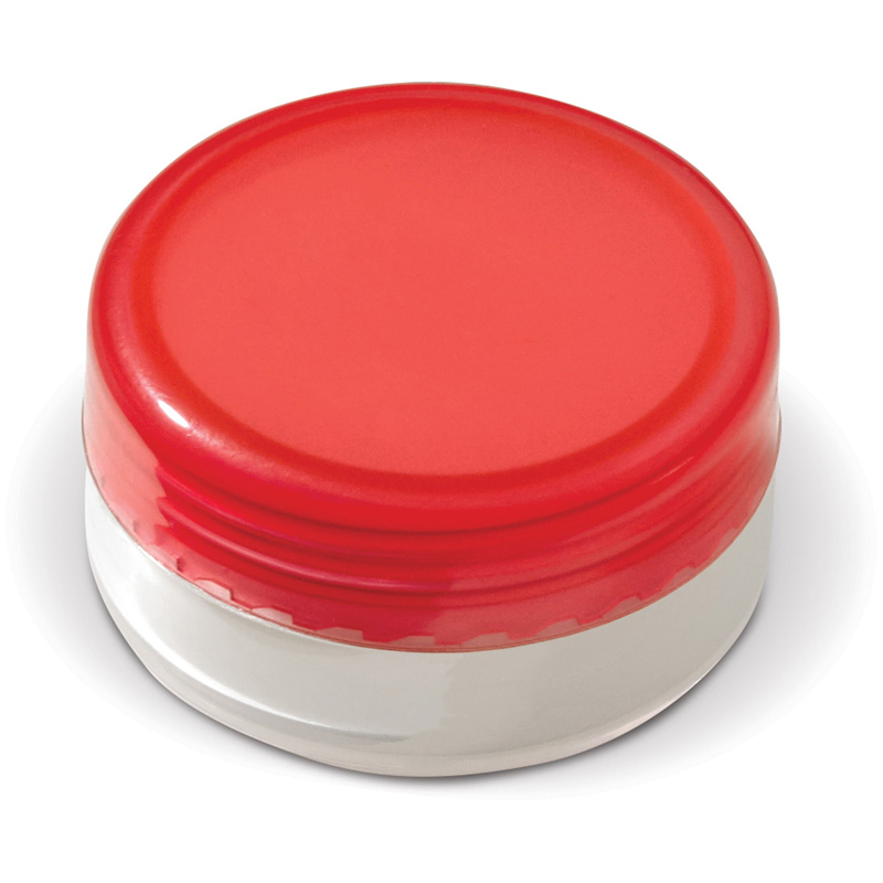 TOPPOINT Lippenpflege rund Transparent Rot