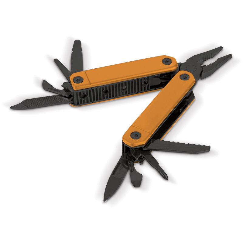 TOPPOINT Freizeit Multitool mit 9 Funktionen Orange