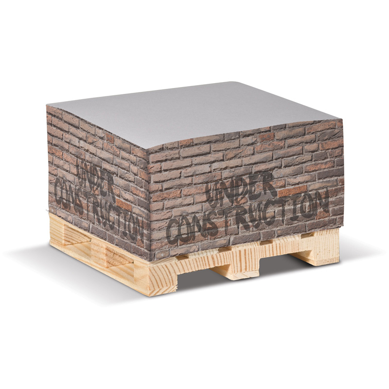 TOPPOINT Zettelblock auf Holzpalette