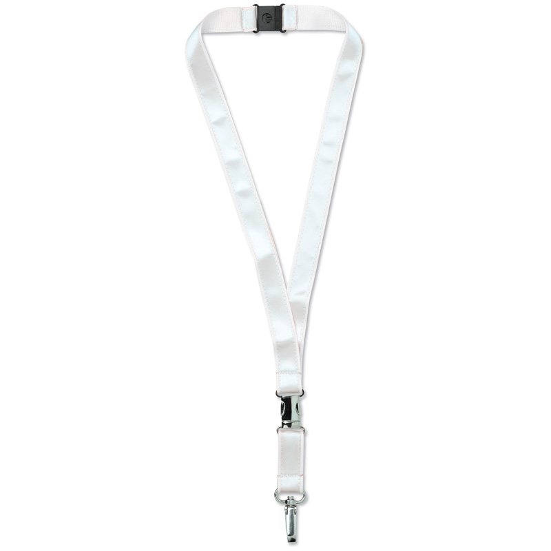 TOPPOINT Lanyard Polyester/Satin Weiss / Weiss
