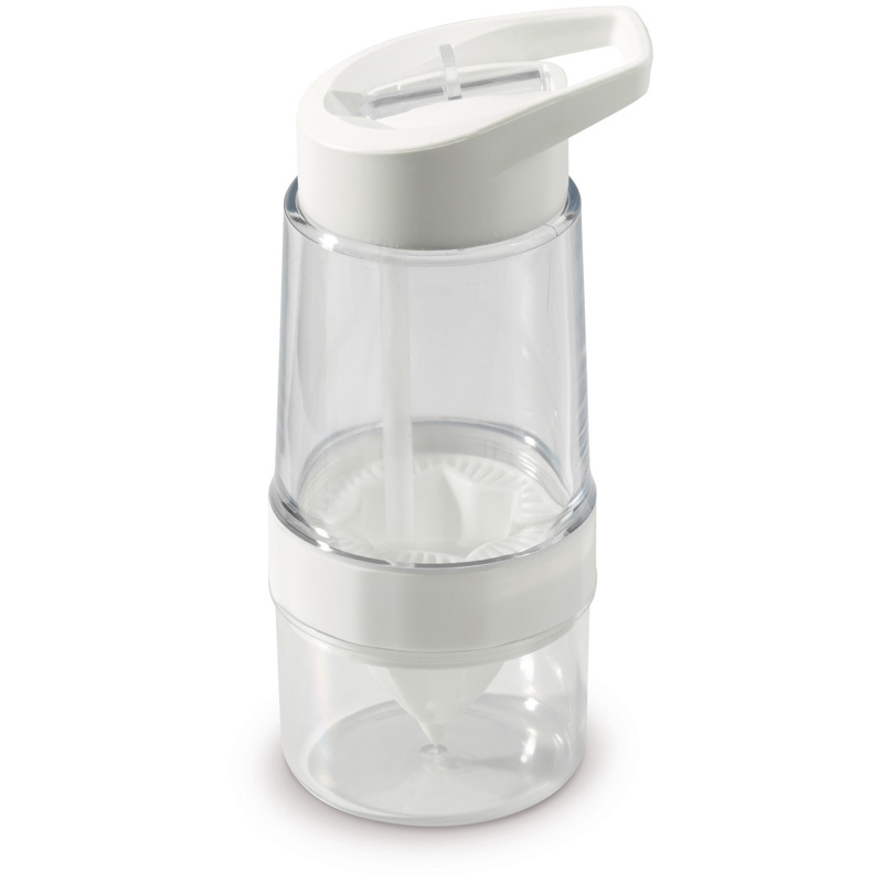 TOPPOINT Zitrone Wasserflasche Transparent Weiss