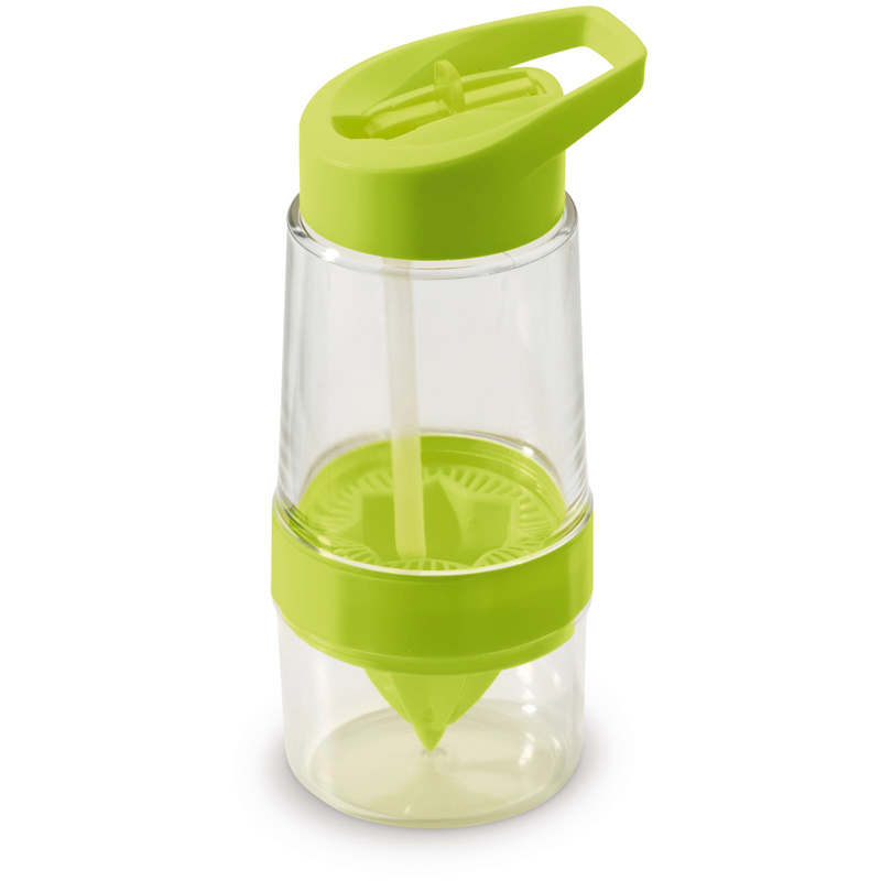 TOPPOINT Zitrone Wasserflasche Transparent Grün
