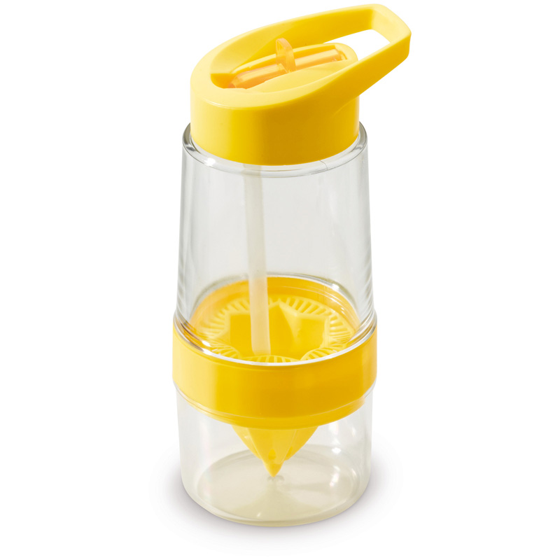 TOPPOINT Zitrone Wasserflasche Transparent Gelb