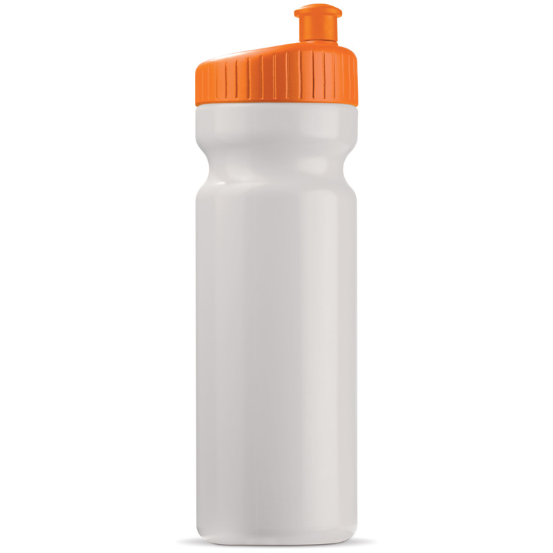 TOPPOINT Toppoint Sportflasche 750 Design Weiss / Orange