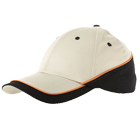 Grüne Schirmmütze mit schwarzem Streifen